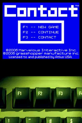 Contact (USA) screen shot title